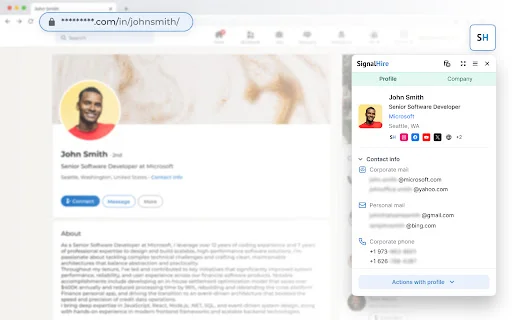 Download SignalHire Terbaru – Temukan Email & Nomor HP Gratis - Screenshot 1