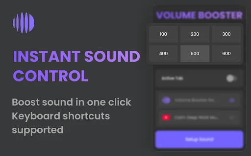 Download Volume Booster 600% Terbaru – Tingkatkan Suara Chrome - Screenshot 5