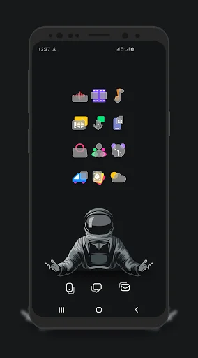 Download Bluric Icon Pack Terbaru – Tampilan Kaca Beku Estetik - Screenshot 5