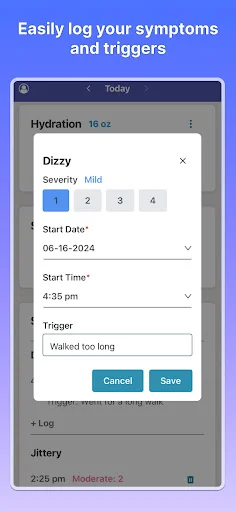 Download POTSie Terbaru – Kelola Gejala POTS Anda dengan Mudah - Screenshot 4