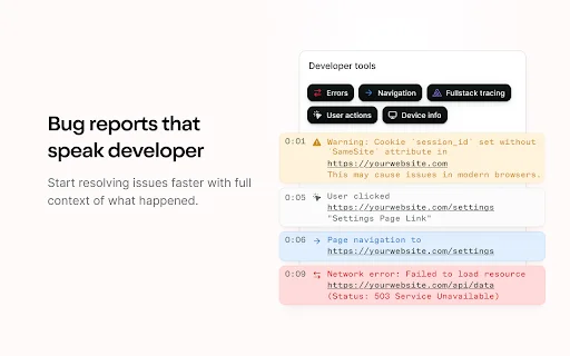 Jam: Laporkan Bug 10x Lebih Cepat – Ekstensi Chrome Terbaik - Screenshot 3
