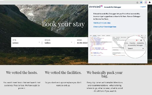 Download Evinced Dev Debugger Terbaru – Aksesibilitas Web - Screenshot 1